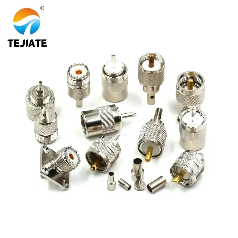 1PCS High Frequency Connector UHF-J/JW/KF 4 Hole Flange Feeder Adapter Electronic Components