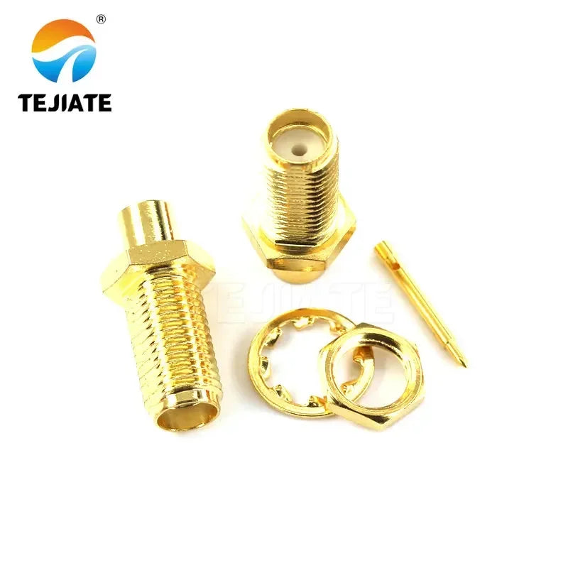 1PCS SMA RPSMA N Connector Male Header Srtaight/Bent Header Half Flexible Steel Welding Adapter Match For RG141/402