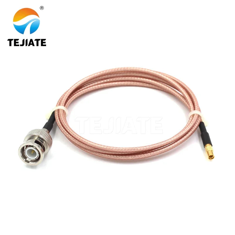1PCS TEJIATE Adapter Cable MMCX To BNC Type MMCXK Convert BNCJ 8-90CM 1M 1.5M 2M Length Connector RG316 Wire