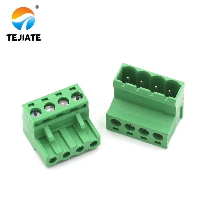 Solder-free butt 2EDG 5.08mm plug-in 2EDGRK5.08 plug-in green terminal block 2p-12p