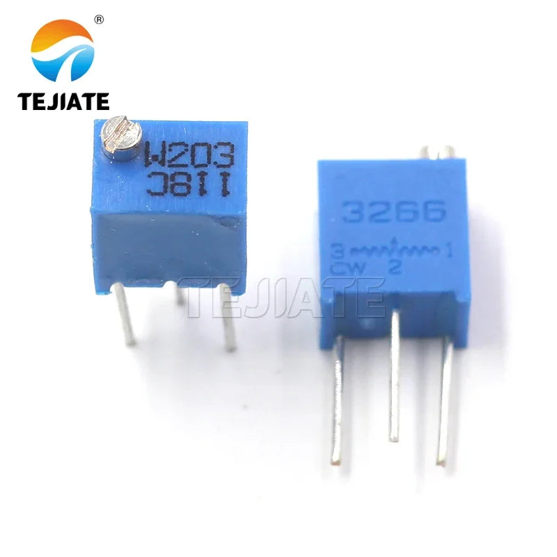 5pcs 3266W top adjustment adjustable precision potentiometer 1K 2/5/10/20/100/200/500K 103 multi-turn