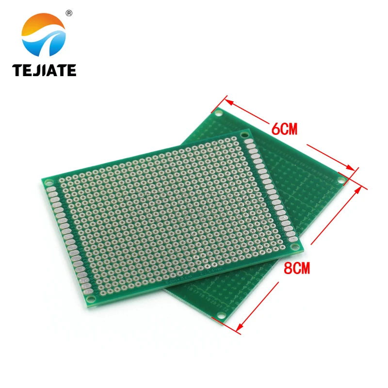 PCB circuit board universal board single-sided tin spray green oil glass fiber experimental board hole board welding 9*15