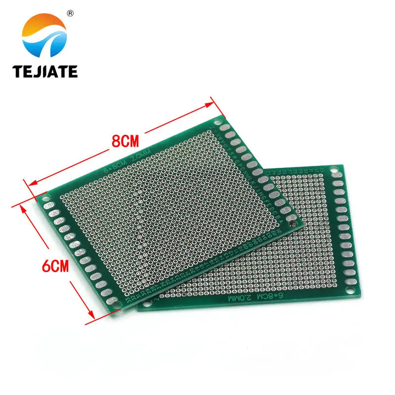 Double-sided tin plate PCB circuit board 4*6 5*7 6*8 7*9CM fiberglass board universal board perforated board
