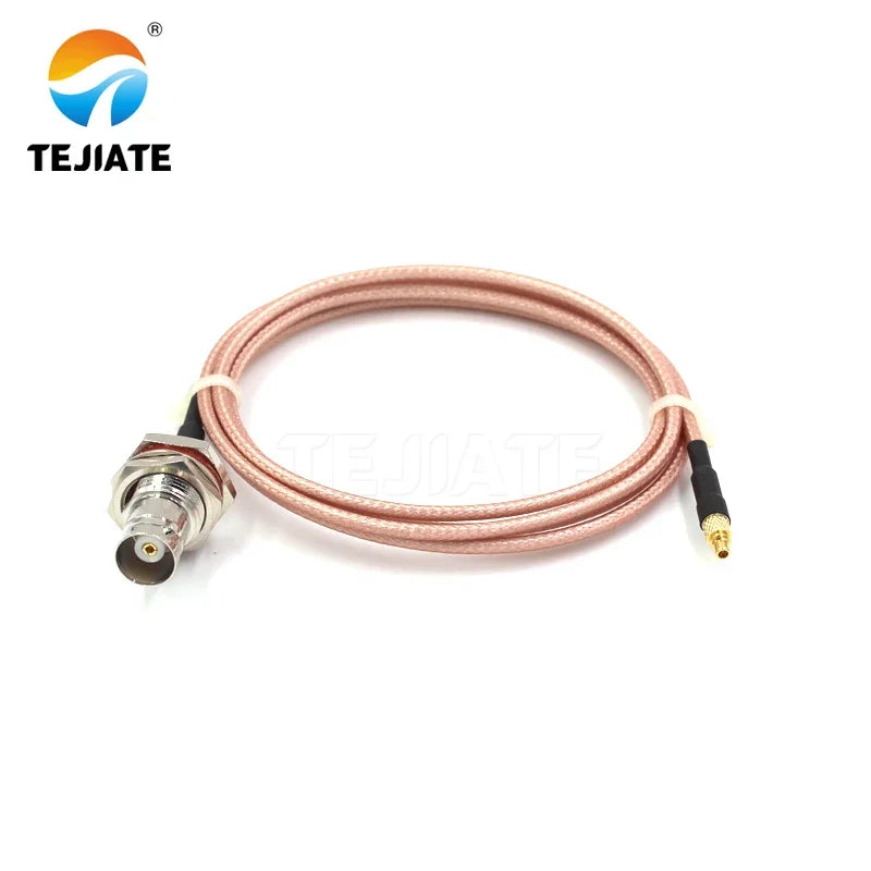 1PCS TEJIATE Adapter Cable BNC To MMCX Type BNCK Convert MMCXJ 8-90CM 1M 1.5M 2M Length Connector RG316 Wire