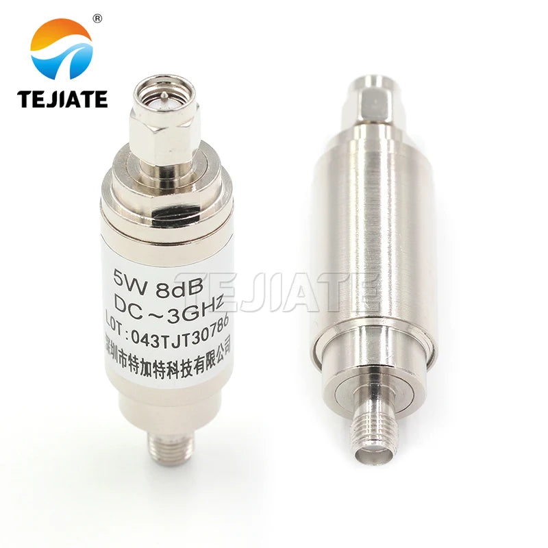 1PCS SMA-JK 5W Male to Female RF Fixed Coaxial Attenuator DC-3GHz 1-30DB SMA Type Connector