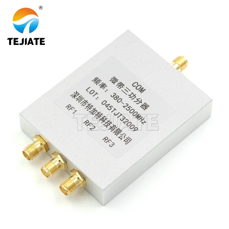1PCS SMA power divider 2-8G 380-2500MHz WIFI coverage/GPS power divider one on three combiner