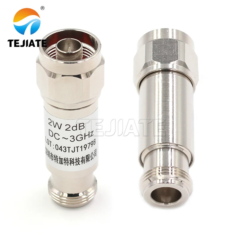 1PCS 2W N type N-JK RF Coaxial Attenuator 1-30DB Male to Female Nickel Plated Adapter