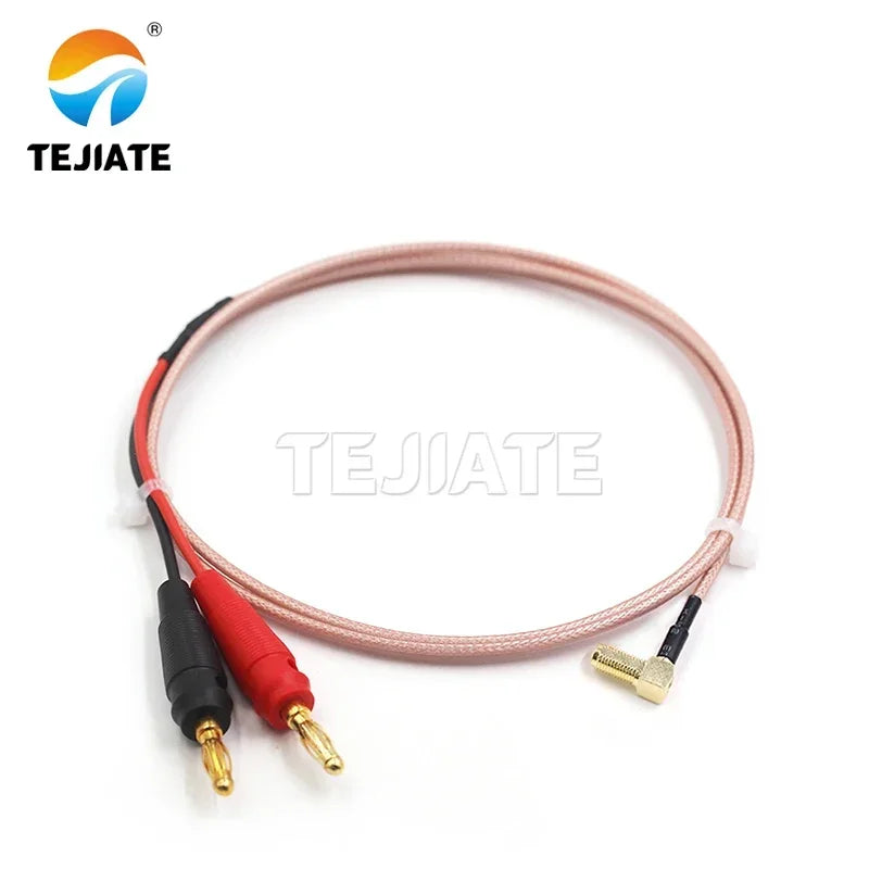 SMA/BNC/N/TNC/UHF/MMCX RF cable to 4mm red and black banana plug RG316 cable