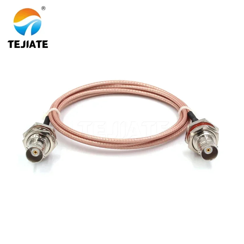 1PCS TEJIATE Adapter Cable BNC To BNC Type BNCK Convert BNCK 8-90CM 1M 1.5M 2M Length Connector RG316 Wire