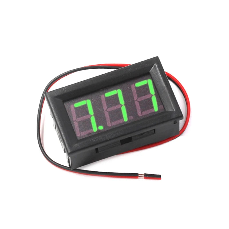 LED 2-wire AC voltmeter digital display 2-wire digital voltmeter head AC220V mains 70V~500V