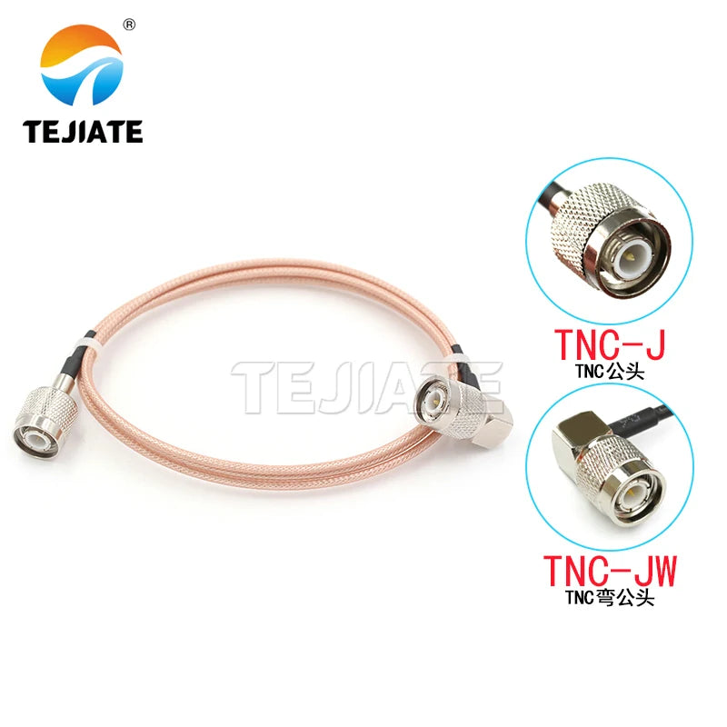 1PCS RG316 silver plated connecting wire TNC male to female TNC-JJ dual male adapter wire TNC to TNC RF antenna extension jumper