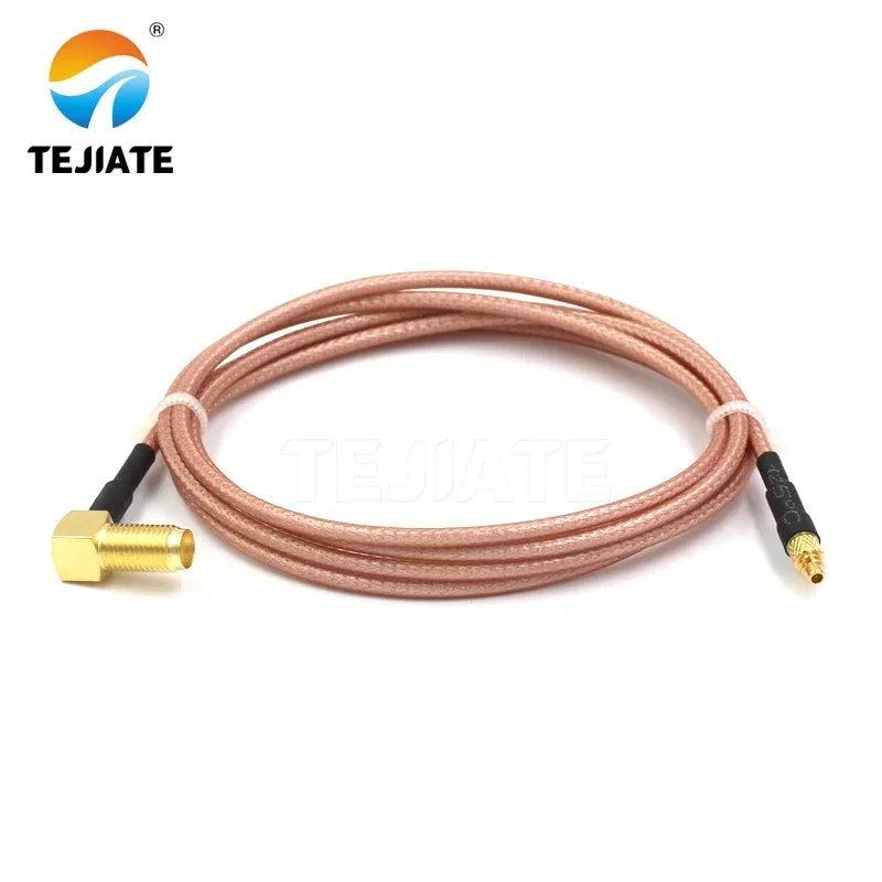 1PCS TEJIATE Adapter Cable MMCX To SMA Type MMCXJ Convert SMAKW 8-90CM 1M 1.5M 2M Length Connector RG316 Wire