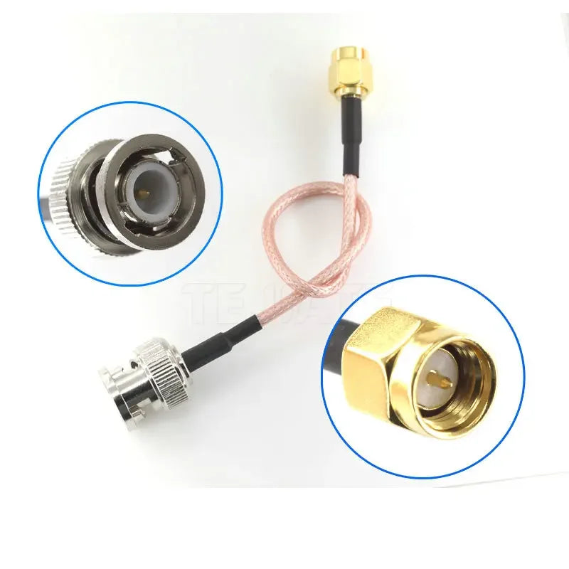 RG316 Cable BNC Male Plug To SMA Male Straight Crimp RG316 6ft Jumper Pigtail 15cm 50cm 100cm 50Ohm Wire Cable