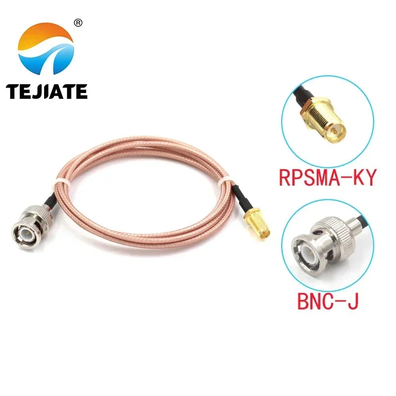 1PCS TEJIATE Adapter Cable BNC To RPSMA Type BNC-J Convert RPSMA-KY 8-90CM 1M 1.5M 2M Length Connector RG316 Wire