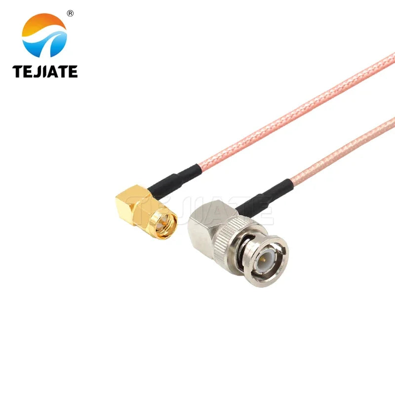 1PCS TEJIATE Adapter Cable BNC To SMA Type BNC-JW Convert SMA-JW 8-90CM 1M 1.5M 2M Length Connector RG316 Wire