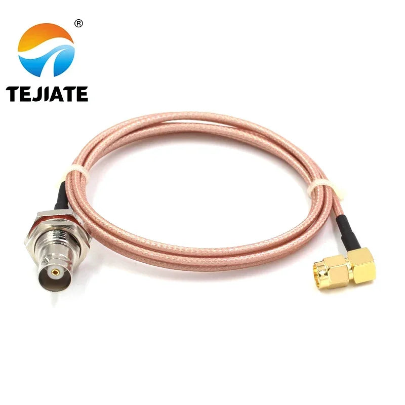 1PCS TEJIATE Adapter Cable BNC To SMA Type BNC-K Convert SMA-JW 8-90CM 1M 1.5M 2M Length Connector RG316 Wire