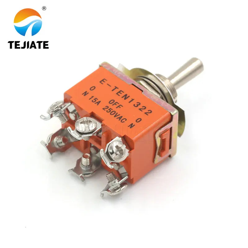 Micro switch E-TEN1322 toggle switch 6 pin head 3 grade switch double pole double throw toggle switch power supply