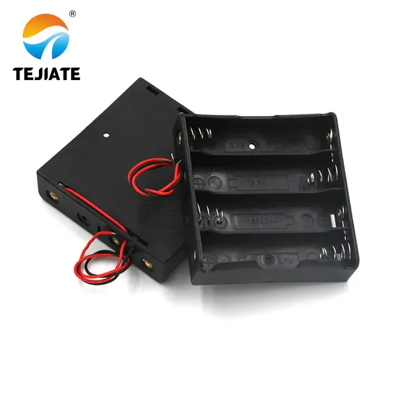 Battery box 5 18650 with switch and cover, battery holder 1, 2, 3/4, battery box 6F22 9V