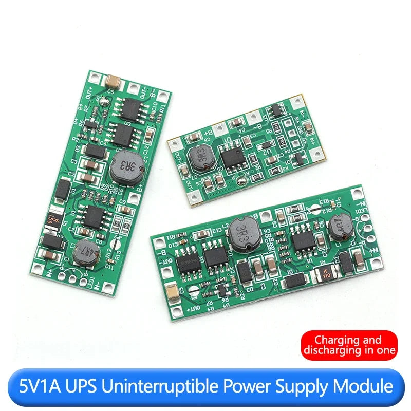 3.7V lithium battery DC UPS uninterruptible module charging and discharging boost 5V9V12V power outage boost