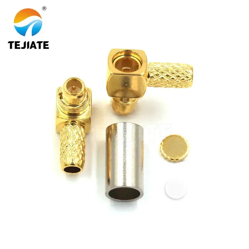 1PCS MMCX-J-K-JW-1.5 Feeder Connector Inner Pin Crimping Adapter Match For RG316 Bent Header