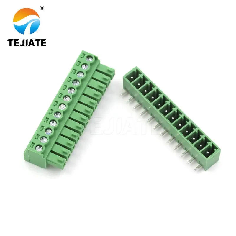 1Pairs KF2EDG 3.81MM Plug-In PCB Terminal Straight Pin/Bent Pin Socket 10P/12P/16P