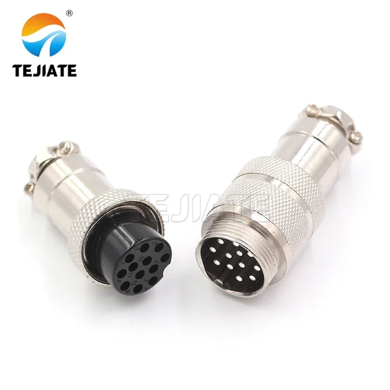Butt-jointed aviation plug and socket GX20-2P/3/4/5/6/7/8/10/12 core 20mm butt connector