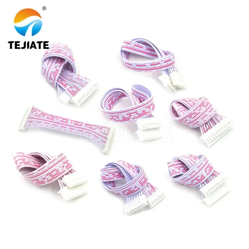 XH2.54mm spacing connecting wire 2.54 plug wire length 30/20/10CM red and white ribbon cable 2P/3P/4P/5P/6P/7P/8P/9P/10P/11P/12P
