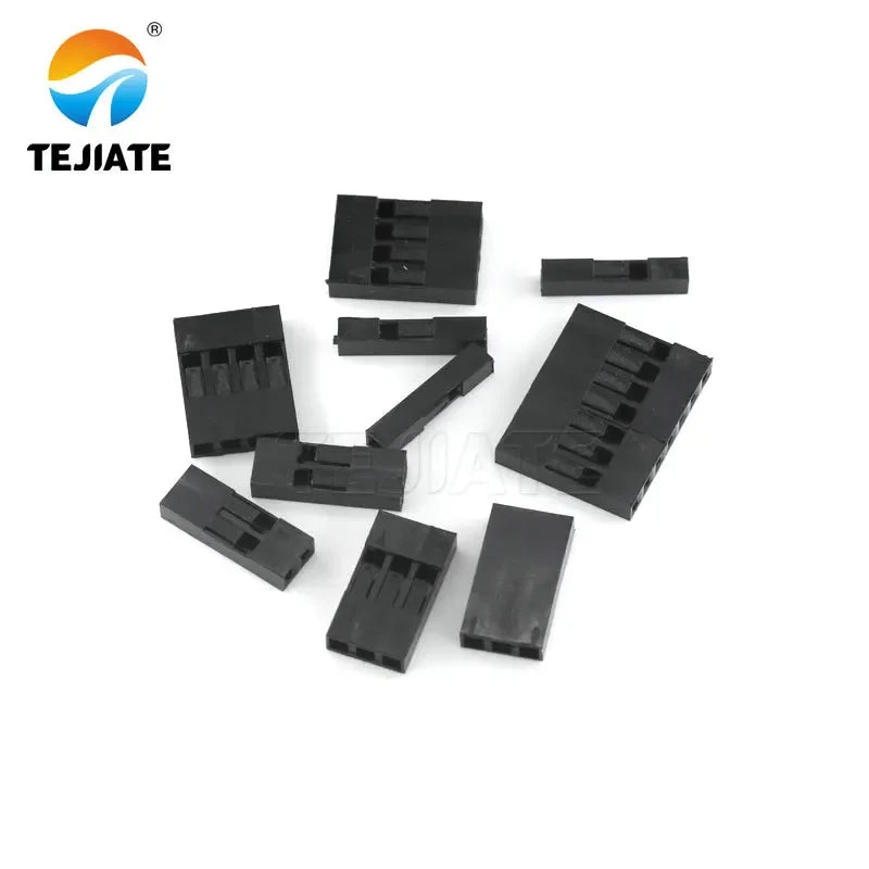 20PCS Connector Shell 1Pin 2Pin 3Pin 4Pin 5Pin 6Pin 7Pin 8Pin 9Pin 10pin  Single Row 2.54 mm Through Hole Housing Jumper Wire