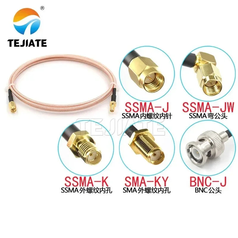 1PCS SSMA female to SMA male female extension cable SSMA-K to SMA-J SMA-KY BNC-J BNC-JW BNC-KY RF cable RG316 adapter cable