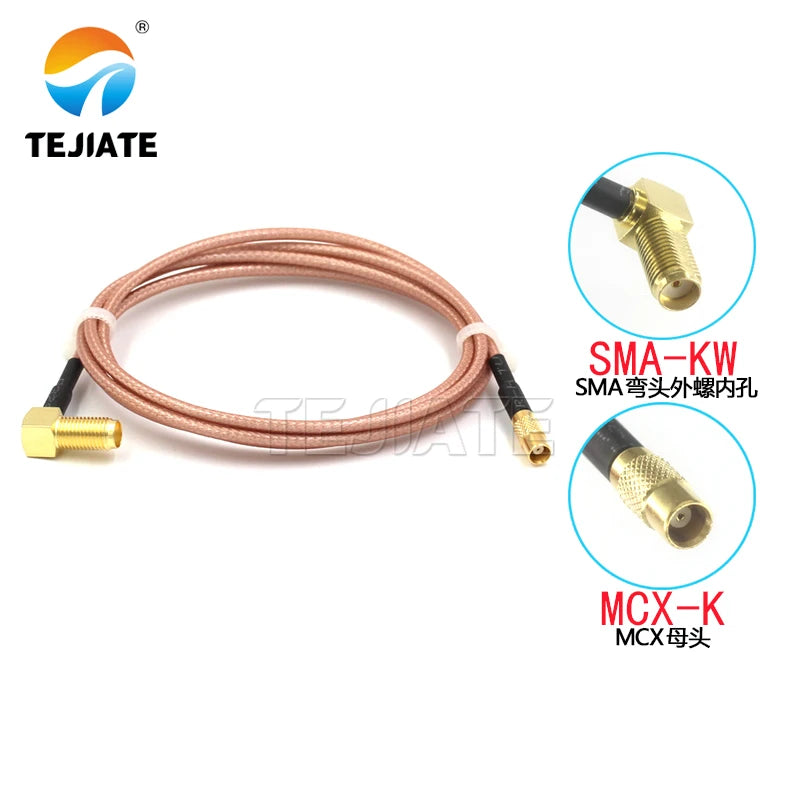 1PCS SMW-KW to MCX transfer line MCX-JW MCX-K MCX-J to SMA-KW connection line RG316 RF line impedance 50 ohms