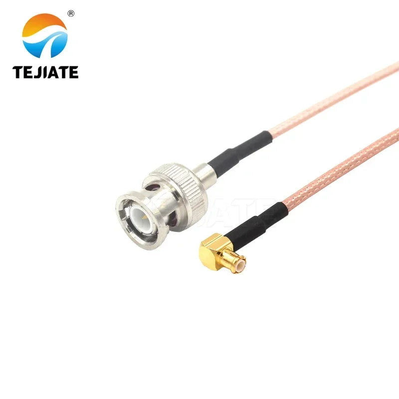 1PCS TEJIATE Adapter Cable MCX To BNC Type MCXJW Convert BNCJ 8-90CM 1M 1.5M 2M Length Connector RG316 Wire