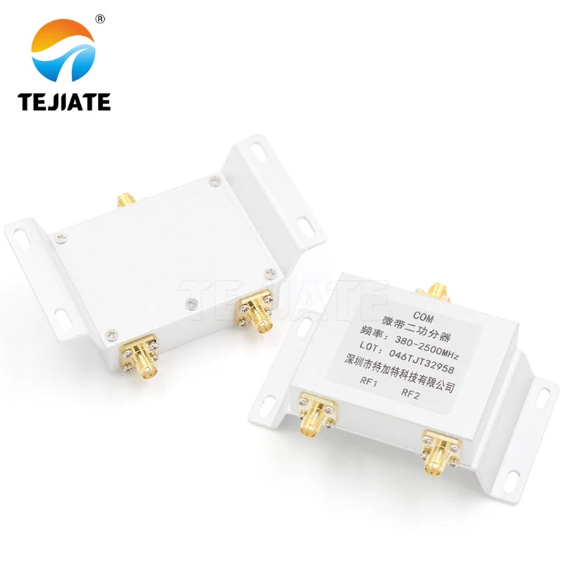 1PCS SMA power divider, one split, two SMA-K combiner, video power divider, power divider 380-2500MHz