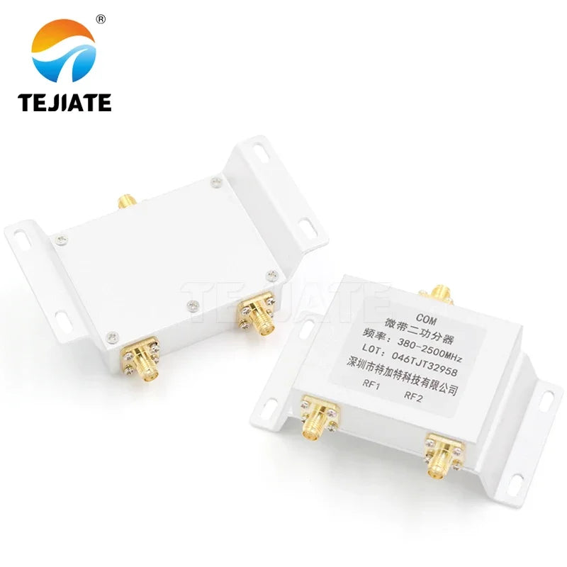 1PCS SMA power divider, one split, two SMA-K combiner, video power divider, power divider 380-2500MHz