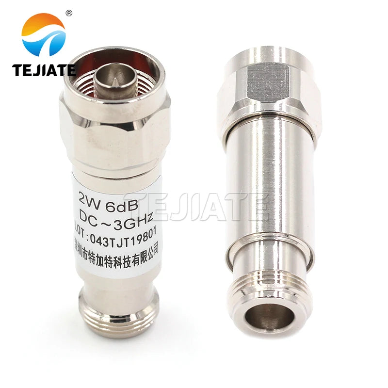 1PCS 2W N type N-JK RF Coaxial Attenuator 1-30DB Male to Female Nickel Plated Adapter