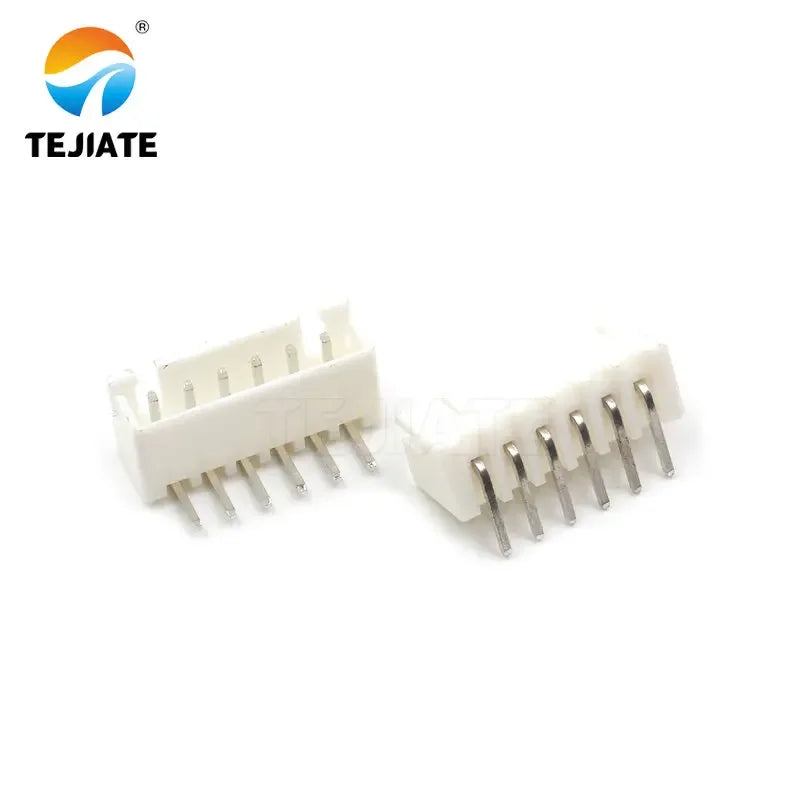 50PCS Bent Pin Holder Connection Terminal XH2.54 2/3/4/5/6/7/8/9/10/12P 2.54mm Spacing 90° Connector Electronic Adapter White