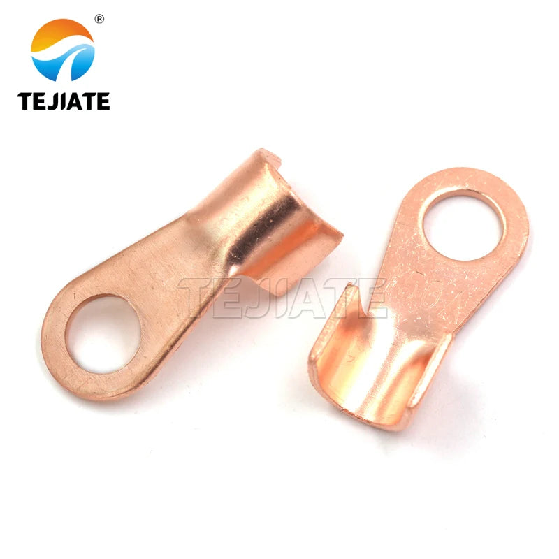 High current wiring copper piece round nose wiring nose/open nose 30A 60A100A 150A copper wiring piece terminal