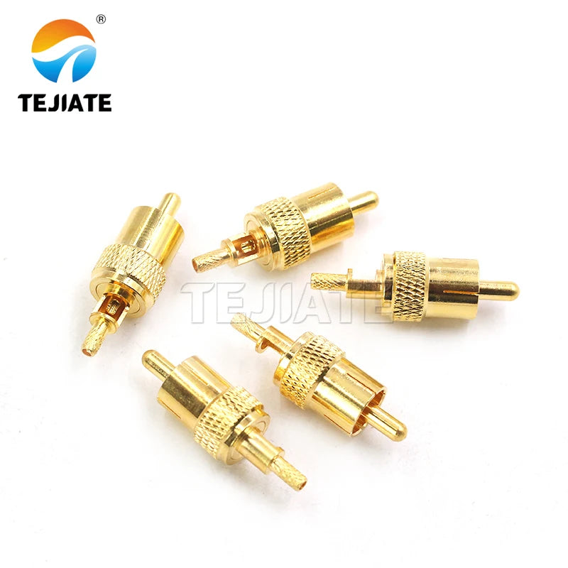 1 pcs RCA-J-1.5 windowed all-copper gold-plated RCA/AV lotus audio terminal welding RG316 RG174 line