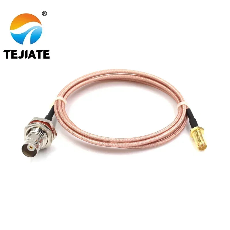 1PCS TEJIATE Adapter Cable BNC To RPSMA Type BNC-K Convert RPSMA-KY 8-90CM 1M 1.5M 2M Length Connector RG316 Wire