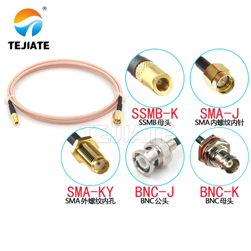 1PCS SSMB adapter wire SSMB-K to SMA-J BNC-J BNC-JW BNC-KY connecting wire SSMB female adapter wire RG316 coaxial line