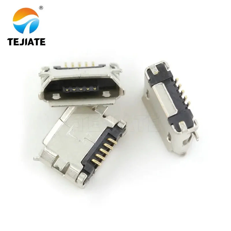 10PCS Micro-USB Socket MK5P Female-socket/Male-plug Paster/Straight-insert Type Plug-in Interface