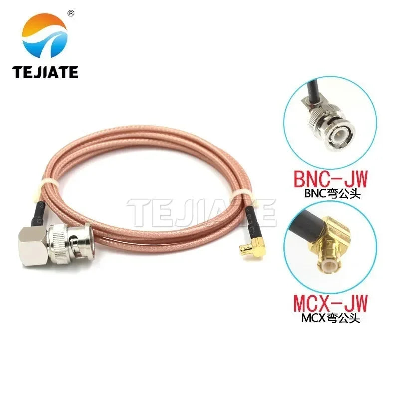 1PCS BNC bent male to MCX male female adapter wire MCX-JW MCX-J MCX-K RF wire RG316 coaxial impedance 50 ohms