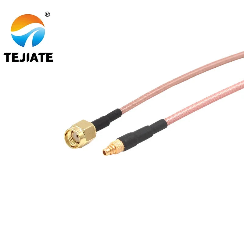 1PCS TEJIATE Adapter Cable MMCX To SMA MMCX-J Convert RPSMA-J 8-90CM 1M 1.5M 2M Length Connector RG316 Wire