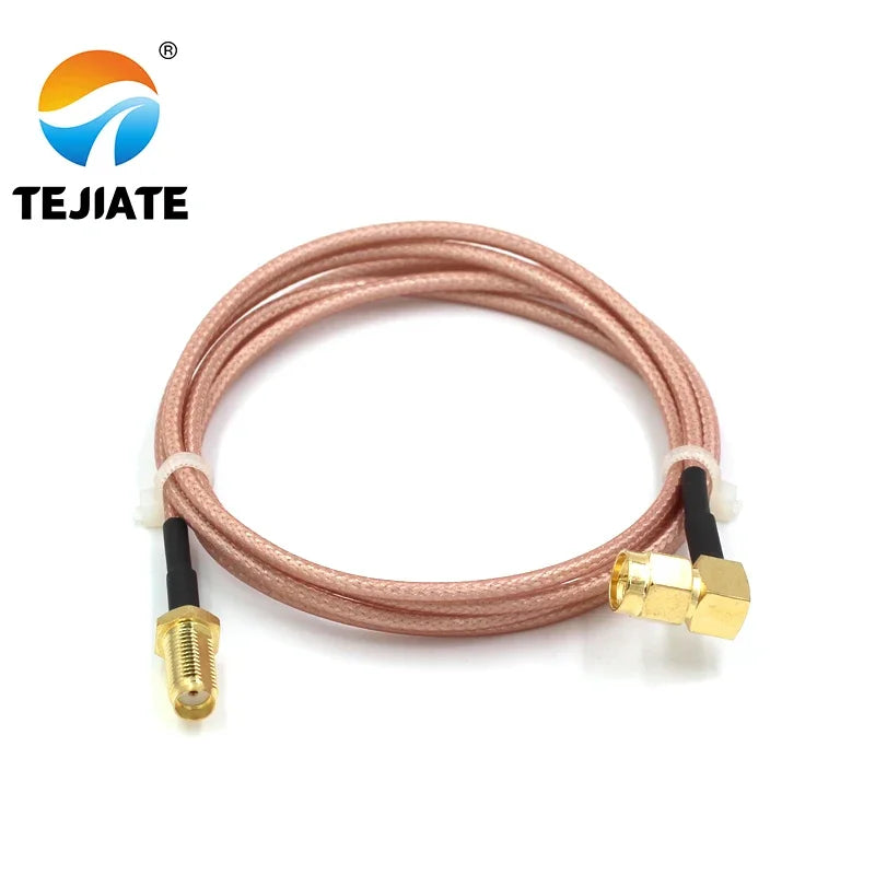 1PCS TEJIATE SMA Adapter Cable SMA-JW To SMA-KY 8-90CM 1M 1.5M 2M Length Connector RG316 Wire