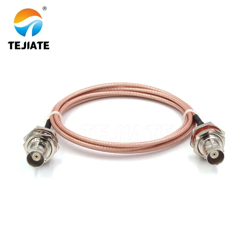 1PCS TEJIATE Adapter Cable BNC To BNC Type BNCK Convert BNCK 8-90CM 1M 1.5M 2M Length Connector RG316 Wire