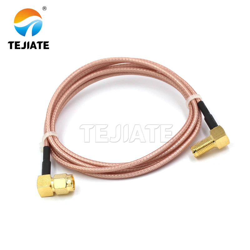 1PCS RPSMA-JW to SMA-KWY adapter wire SMA bent male female to RPSMA-JW RF wire RG316 coaxial line