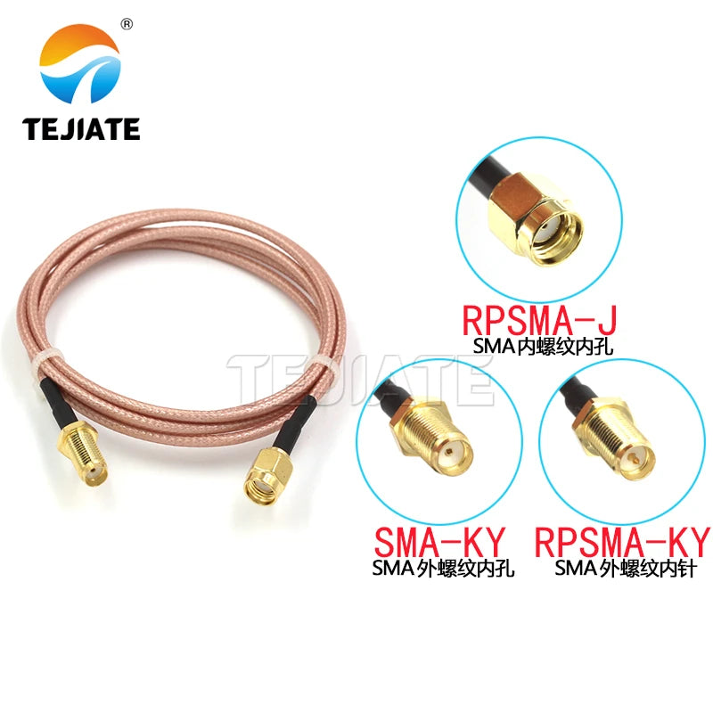 1PCS SMA adapter cable 2.4G wireless module router network card camera antenna extension cable RG316 coaxial line