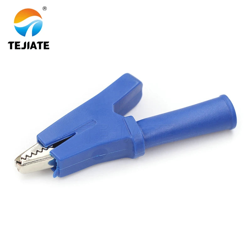 Pure copper battery clip crocodile clip wire clip medium with 4mm jack high voltage full sheath test clip 30A