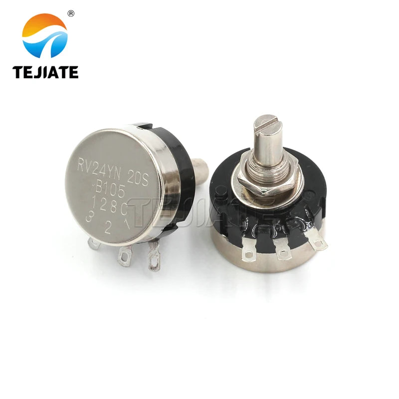 RV24YN20S carbon film potentiometer 1K 2K 10K 100 500K single turn carbon film potentiometer adjustable resistance