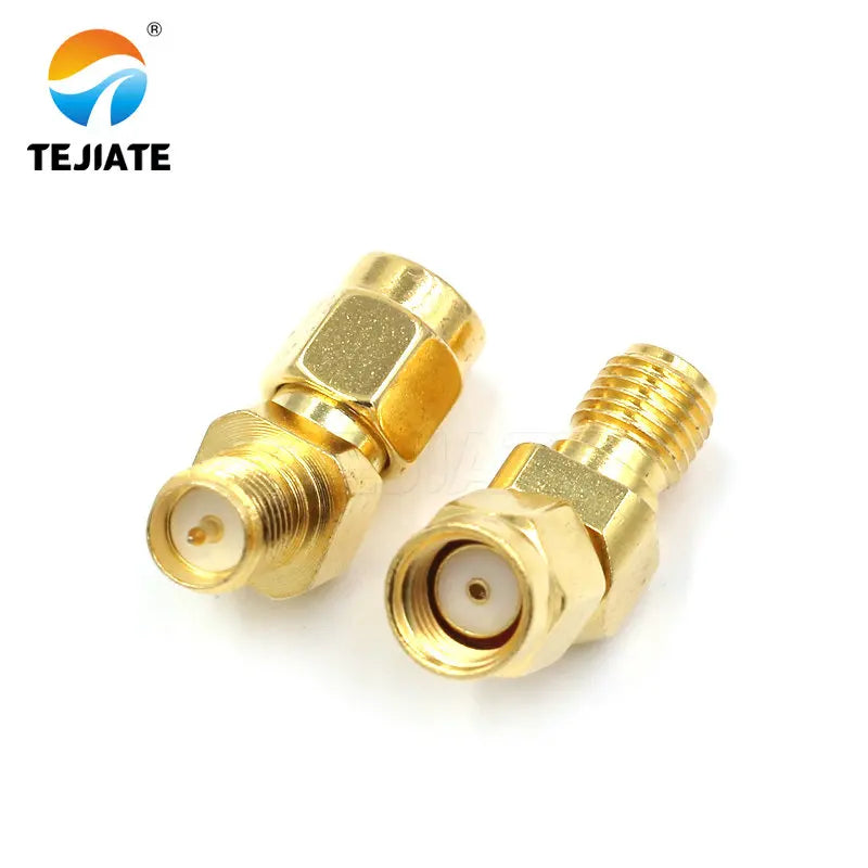 1PCS SMA adapter connector L-type 135 degree male female 45 degree RF adapter antenna connector SMA coaxial pure copper