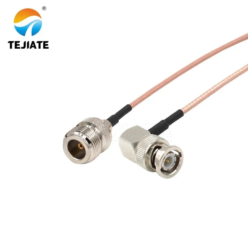 1PCS TEJIATE Adapter Cable BNC To N Type BNCJW Convert NK 8-90CM 1M 1.5M 2M Length Connector RG316 Wire